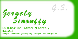 gergely simonffy business card